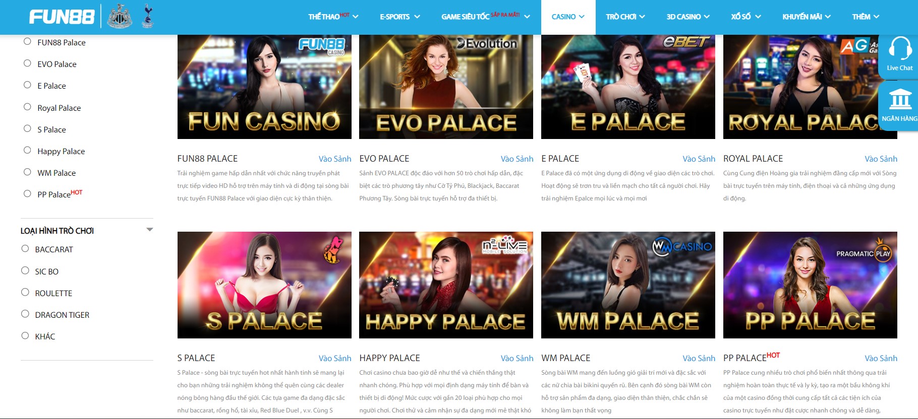 Casino trực tuyến fun88